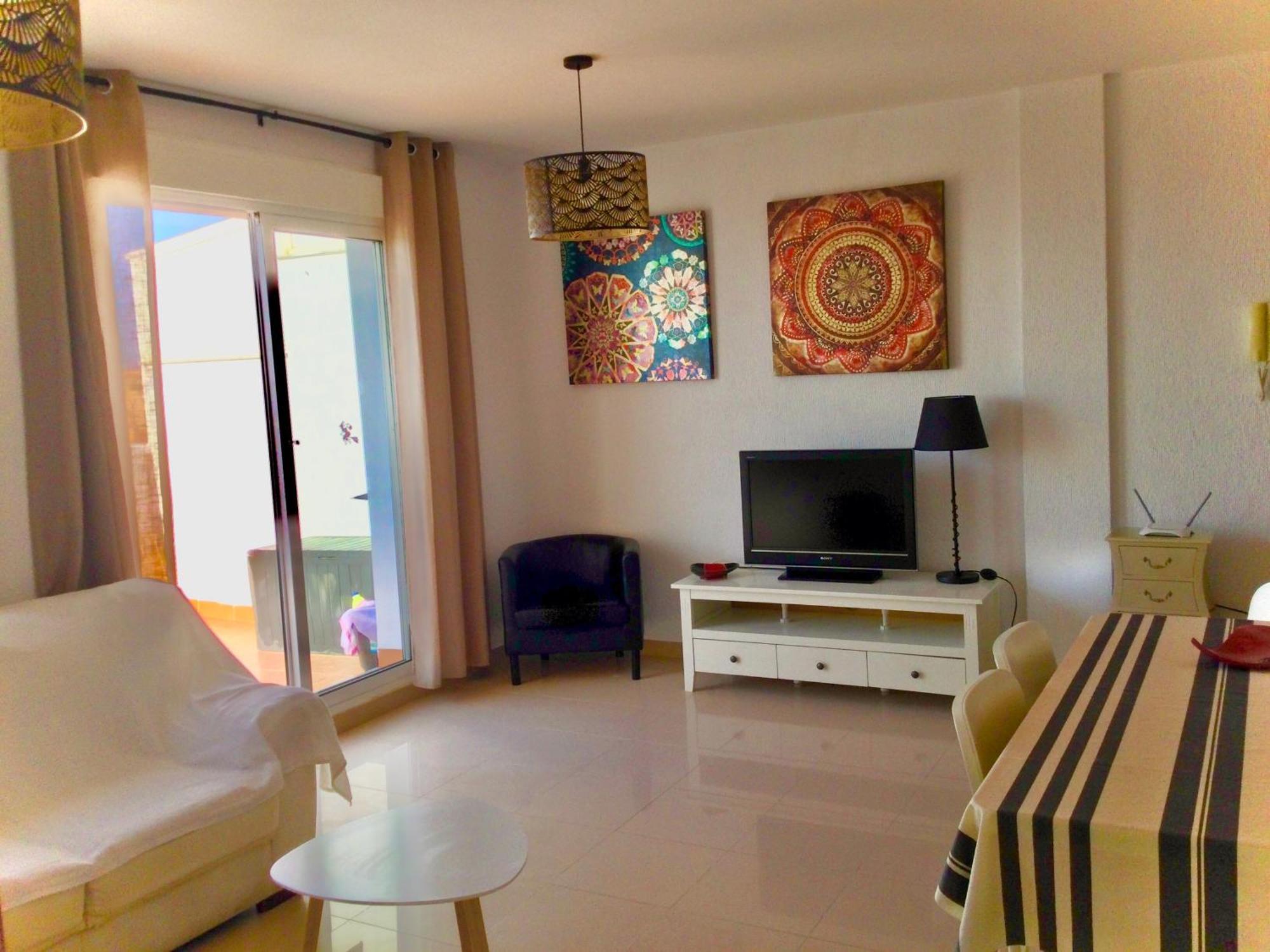 Apartmán La Perla Azul Playa - Terraza Al Sol Roquetas de Mar Pokoj fotografie